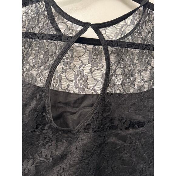 Black 3PC Indian Lace Lehenga Choli Long Sleeves XL New without Tags Timeless - Picture 6 of 8